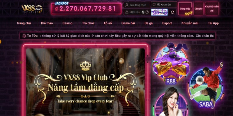 Truy cập vào trang chủ của nhà cái